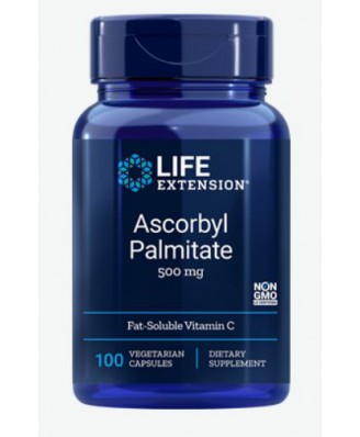 Ascorbyl Palmitate 500 mg (100 Veggie Capsules) - Life Extension