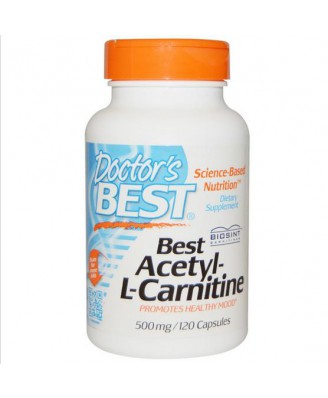 Acetyl-L-Carnitine 500 mg (120 Veggie Caps ) - Doctor's Best