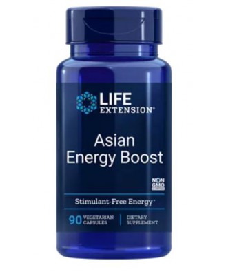 Asian Energy Boost -  90 Cápsulas Vegetarianas – Life Extension