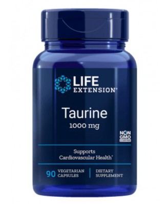 Taurine 1000 mg (90 vegetarian capsules) - Life Extension