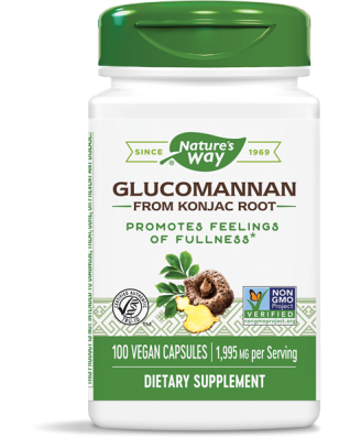 GLUCOMANNAAN KONJAC ROOT 665 MG (100 VEGETARISCHE CAPSULES) - NATURE'S WAY
