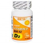 Vegan Vitamin D D2 800 IU (90 Tablets) - Deva