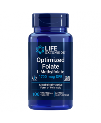 Life Extension, Optimized Folate (L-Methylfolate), 1000 mcg, 100 Veggie Caps