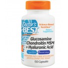 Doctor's Best, Glucosamine Chondroitin MSM + Hyaluronic Acid, 150 Capsules
