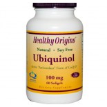 Healthy Origins, Ubiquinol, New Soy Free, Non-GMO Formula, 100 mg, 60 Softgels