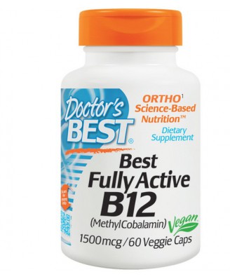Doctor's Best, Best Fully Active B12, 1500 mcg, 60 Veggie Caps
