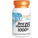 Doctor's Best, Best Vitamin D3, 1000 IU, 180 Softgels
