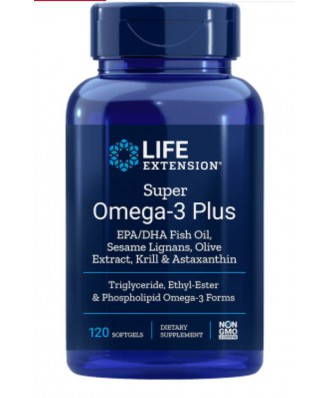 Super Omega with Krill & Astaxanthin (120 softgels) - Life Extension