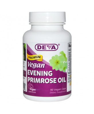 Premium Vegan Evening Primrose Oil (90 Vegan Caps) - Deva