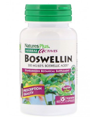 Herbal Actives- Boswellin- 300 mg (60 Vegetarian Capsules) - Nature's Plus
