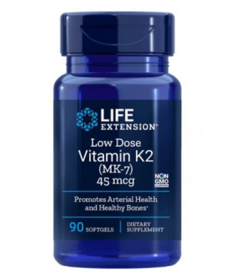 Low-Dose Vitamin K2 45 Mcg - 90 Softgels - Life Extension