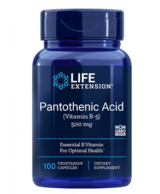 Pantotheenzuur (Vitamine B5) 500 Mg 100 Capsules - Life Extension
