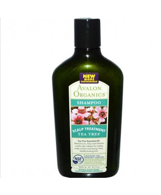 Avalon Organics, Shampoo, Scalp Treatment Tea Tree, 11 fl oz (325 ml)