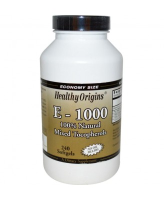 E-1000 (120 Softgels) - Healthy Origins