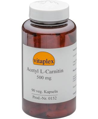 Acetyl L-Carnitin 500 mg  (90 vegetarian capsules) - Vitaplex