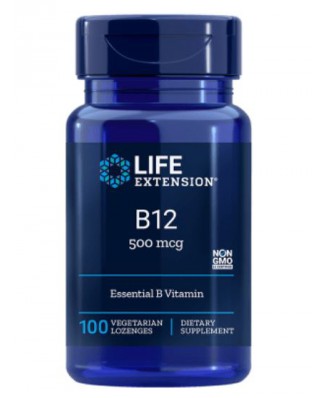 Vitamine B12 -  500 Mcg 100 zuigtabletten - Life Extension