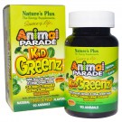 Kid Greenz, Natural Tropical Fruit Flavor (90 Animals) - Nature's Plus