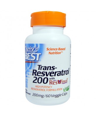 Trans-Resveratrol 200 mg (60 Veggie Caps) - Doctor's Best