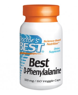 Best D-Phenylalanine 500 mg (60 Veggie Caps ) - Doctor's Best