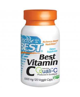 Doctor's Best, Vitamin C, European Quali-C, 1,000 mg, 120 Veggie Caps