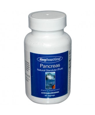 Pancreas Natural Glandular (Pork) 60 Veggie Caps - Allergy Research Group