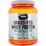 Grass-Fed Whey Protein Concentrate- Natural Unflavored (544 gram) - Now Foods