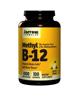Jarrow Formula, metil B-12, sabor a limón 1000 mcg, 100 tabletas