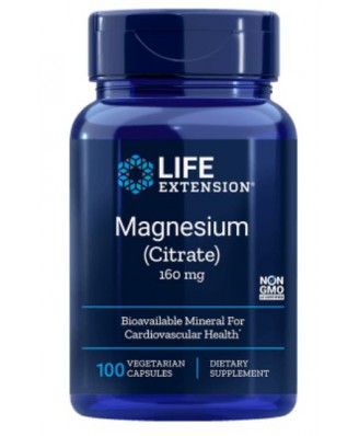 Magnesium (Citrate) 160 mg (100 Veggie Caps ) - Life Extension